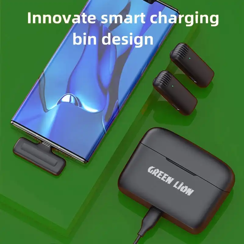 میکروفن یقه ای گرین لاین مدل 2in1 WIRELESS LITHTNING