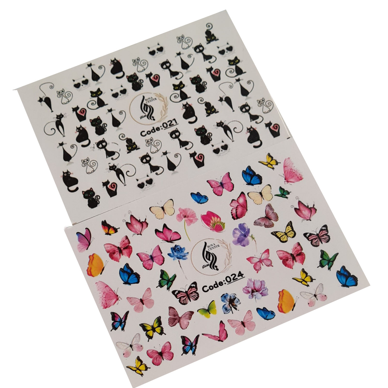 برچسب لنز ناخن رویاسنتر مدل 2124 مجموعه 2 عددی