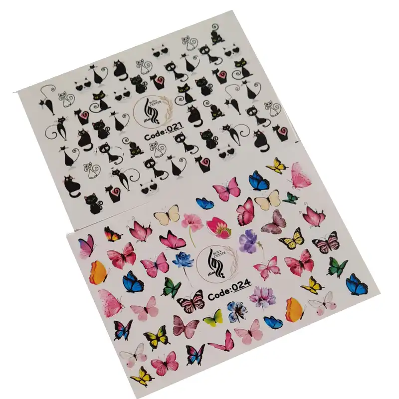 برچسب لنز ناخن رویاسنتر مدل 2124 مجموعه 2 عددی