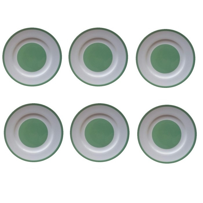 بشقاب چینی زرین ایران سری ایتالیا اف مدل پسته بسته 6عددی 