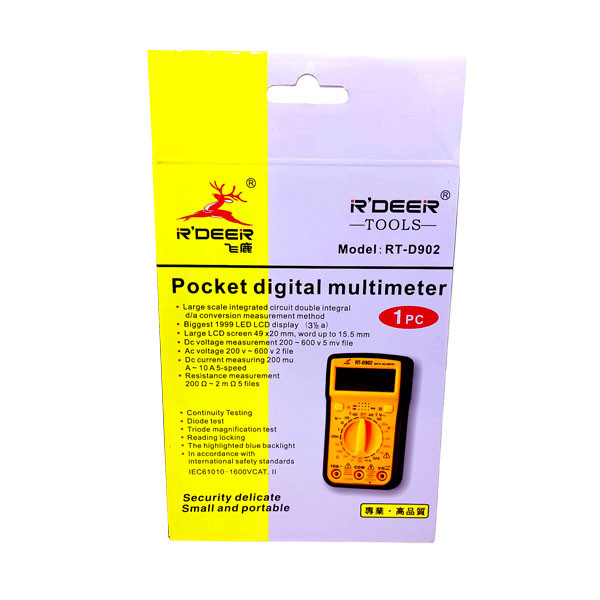 مولتی متر دیجیتال آردیر مدل RT-D902 مولتی متر دیجیتال آردیر مدل RT-D902