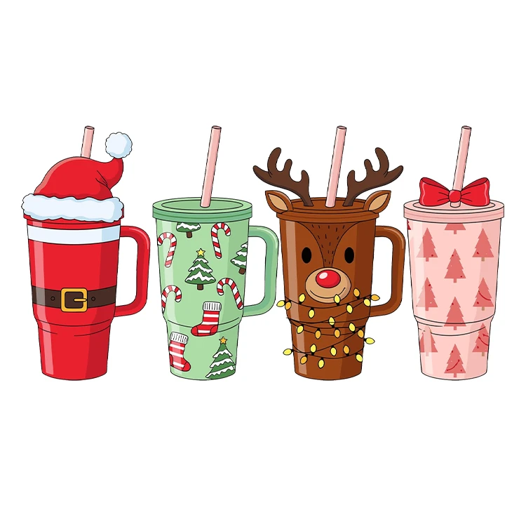 استیکر پارچه و لباس پاد آفرین مدل کریسمس کد S3273