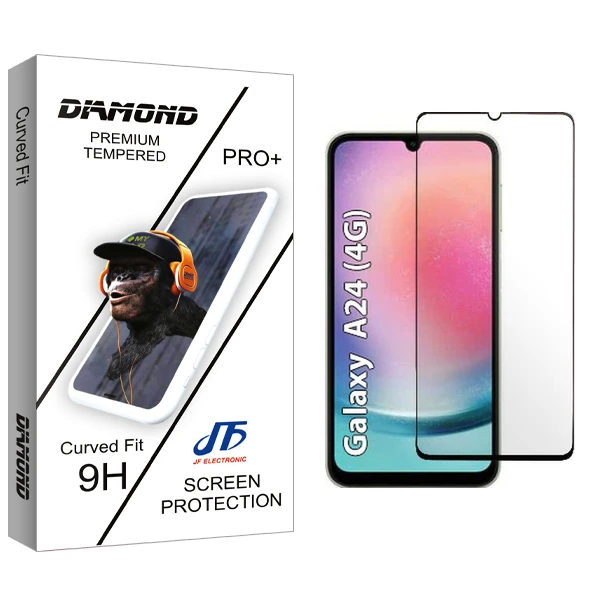 محافظ صفحه نمایش شیشه ای جی اف مدل Diamond مناسب برای گوشی موبایل سامسونگ Galaxy A24 4G