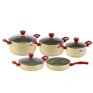 سرویس پخت و پز 9 پارچه گرانیت پرارین کد 2510