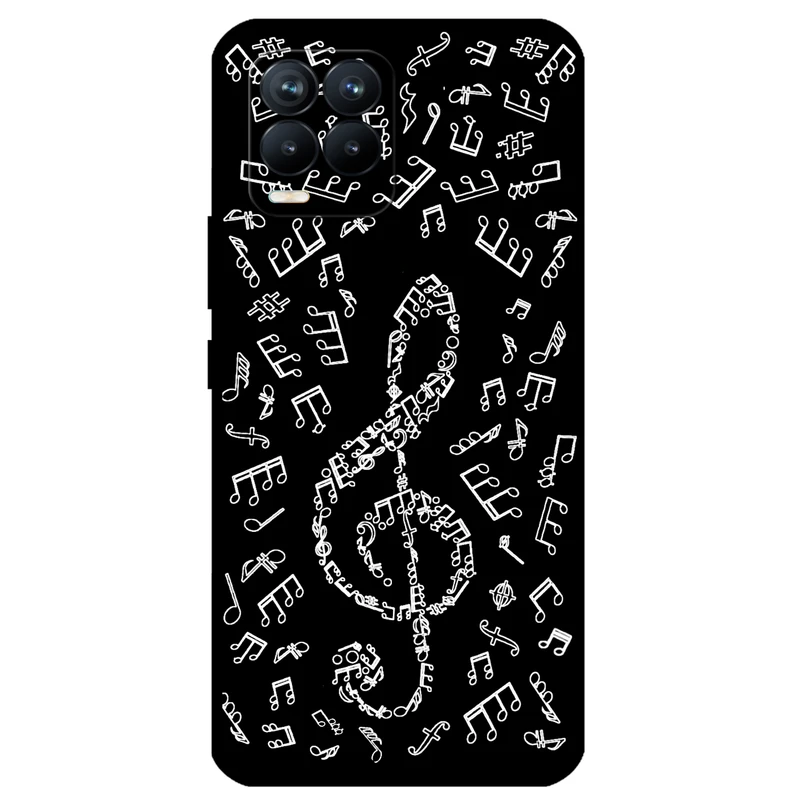 کاور مگافون طرح نوت موسیقی مدل 1370 مناسب برای گوشی موبایل ریلمی 8 4G / 8 Pro     