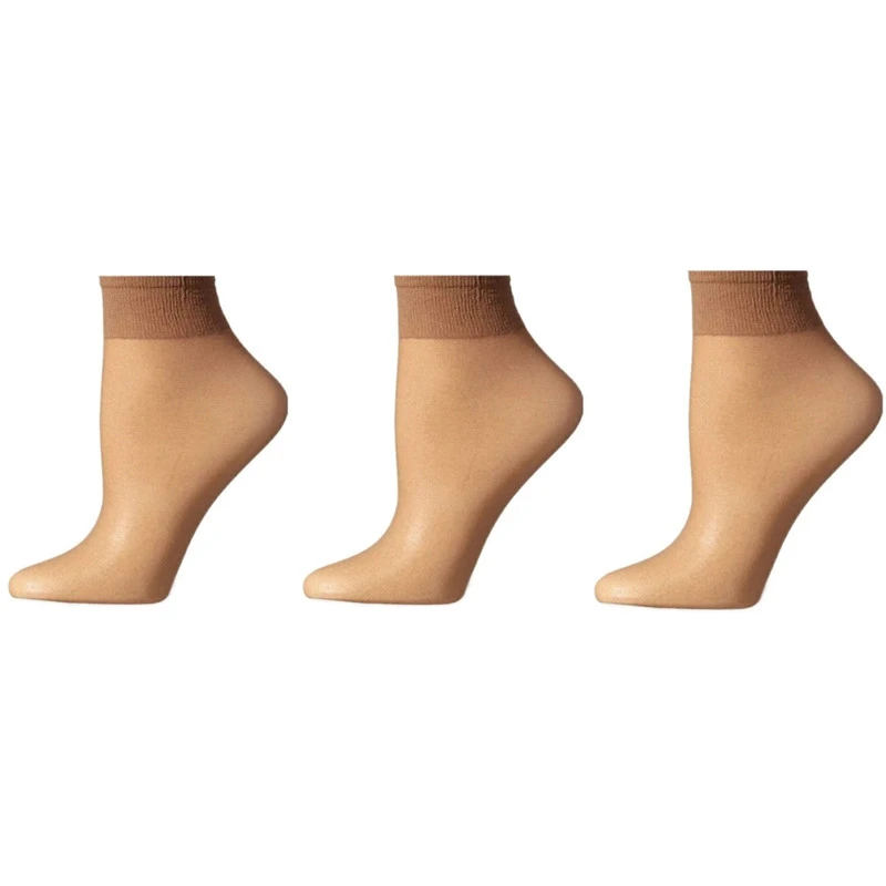 جوراب ساق کوتاه زنانه اسمارا مدل basic20-moj_5700490657436  مجموعه 3 عددی