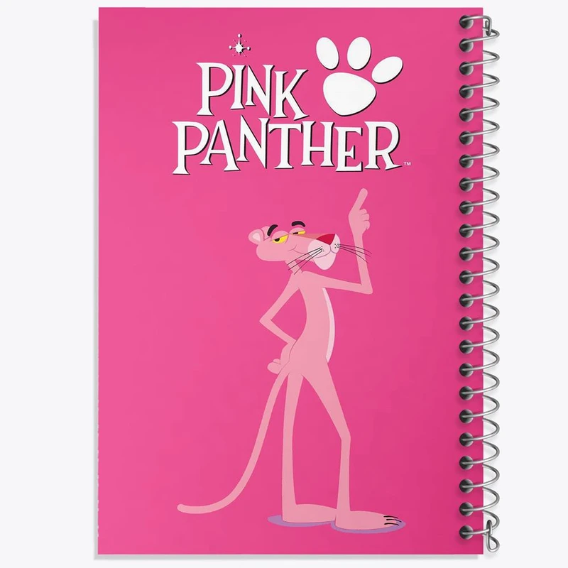 دفتر نقاشی 50 برگ خندالو مدل پلنگ صورتی Pink Panther کد 1402
