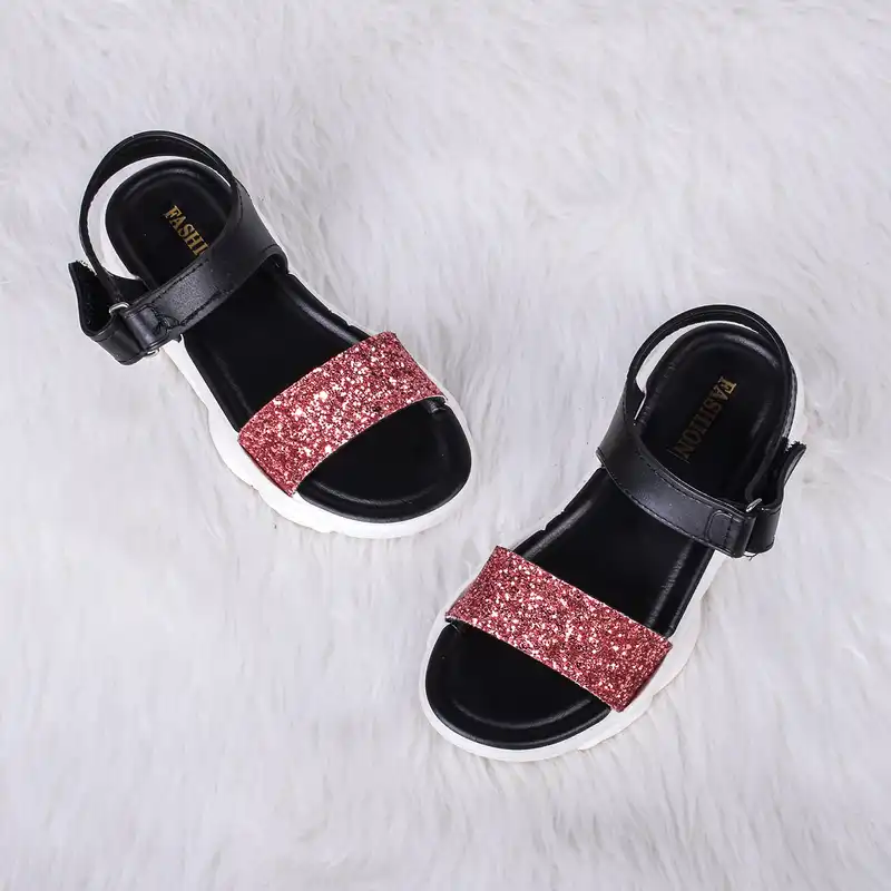 صندل دخترانه پاپا مدل سنگی کد ZSH.3309