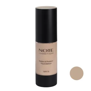 کرم پودر مایع spf 15 نوت شماره 9 مناسب برای انواع پوست حجم 35 میلی لیتر