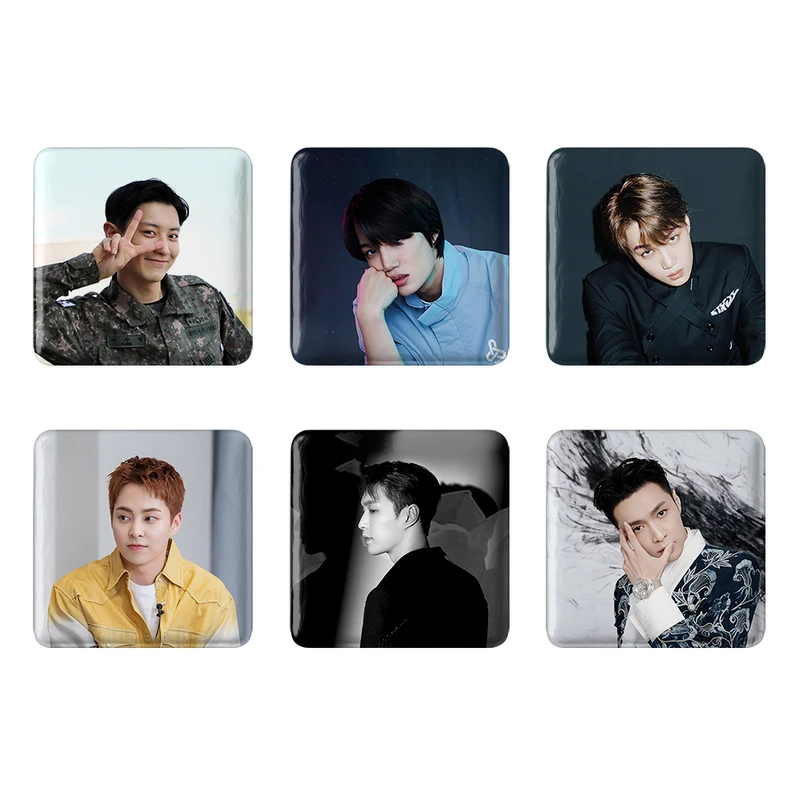 مگنت خندالو طرح گروه اکسو EXO کد 905B مجموعه 6 عددی