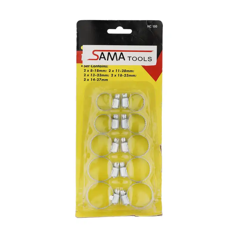 بست شلنگ سما تولز مدل HC100 کد 755610 بسته 10 عددی