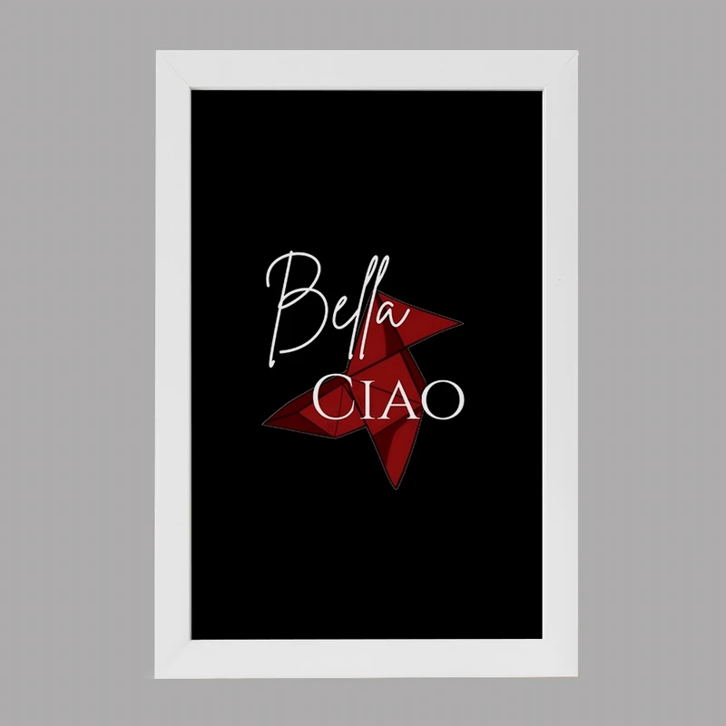 تابلو خندالو مدل Bella Ciao کد F4809