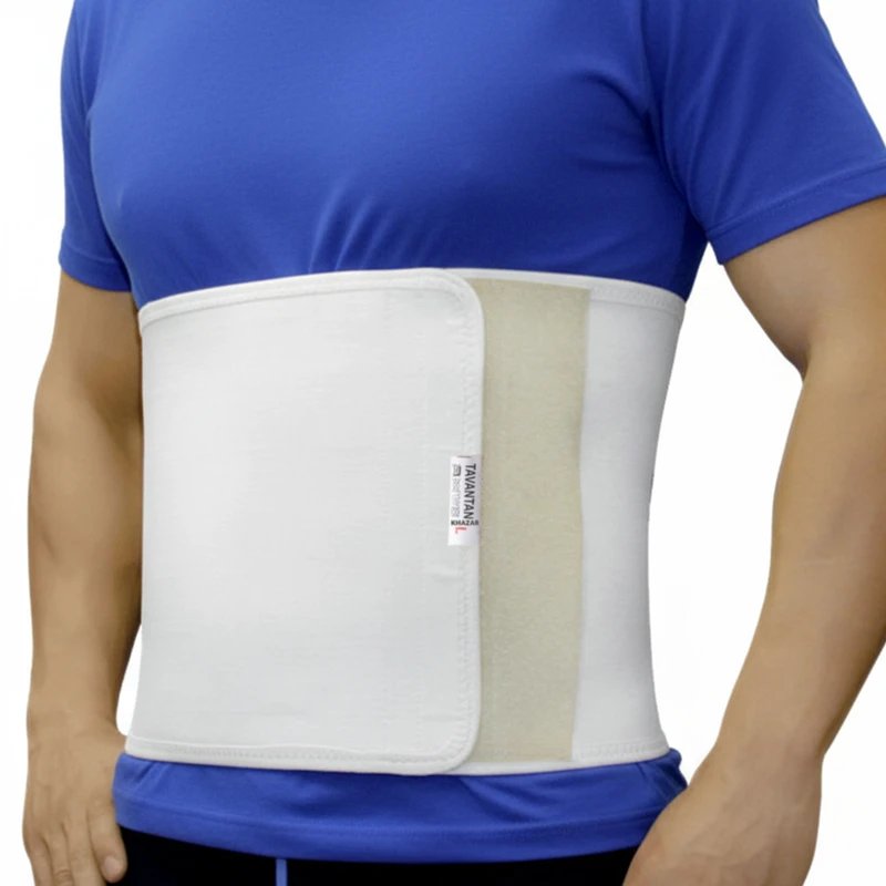 شکم‌بند کشی طبی توان تن خزر مدل ساده چسبی کد BA007