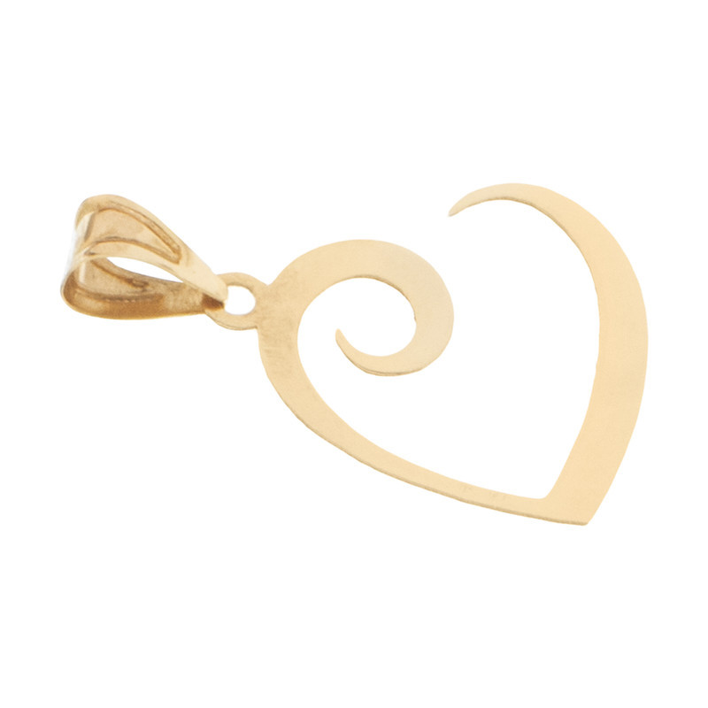 آویز گردنبند طلا 18 عیار زنانه مدل قلب کد S2110 آویز گردنبند طلا 18 عیار زنانه مدل قلب کد S2110