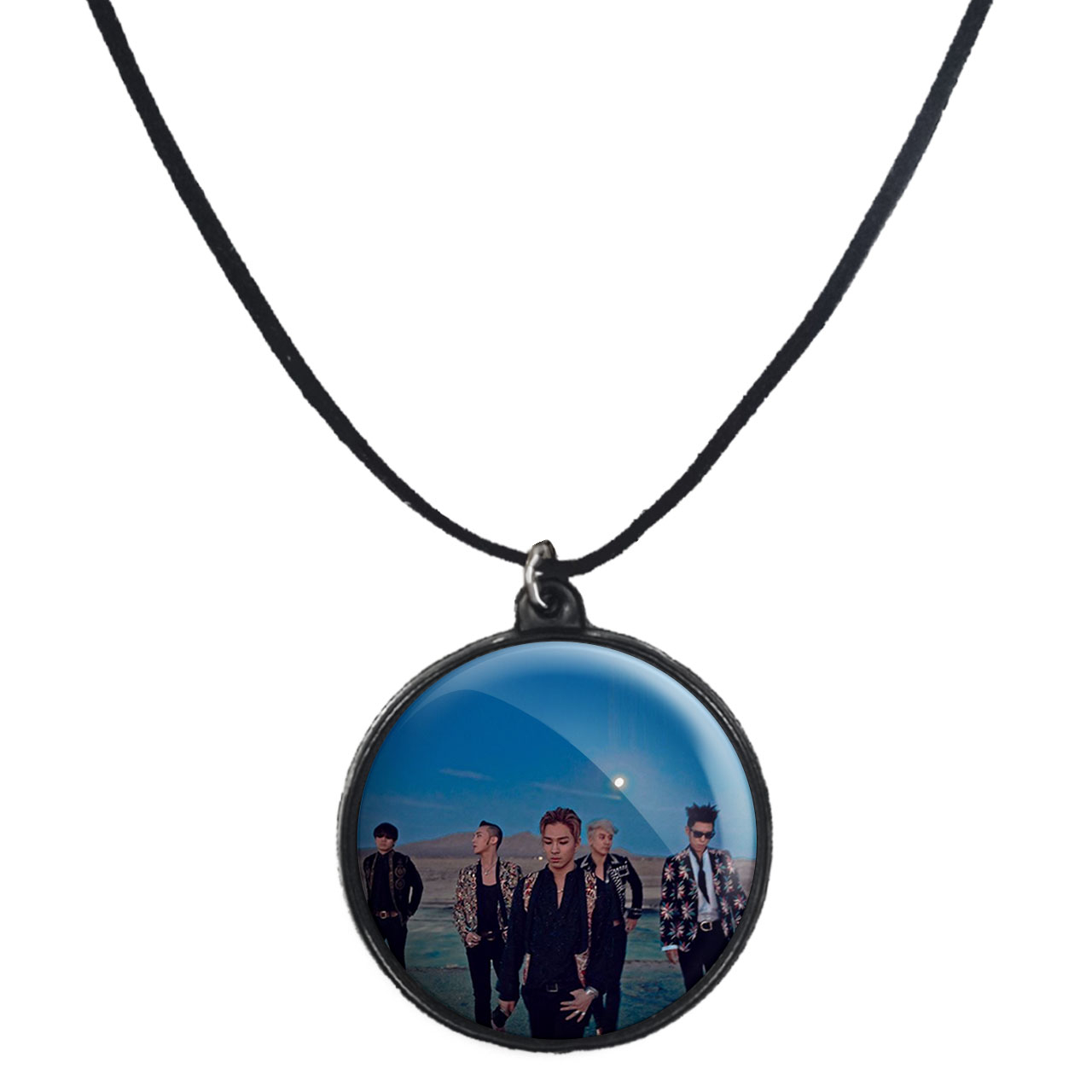 گردنبند پرمانه طرح گروه موسیقی بیگ بنگ کد pmb.15241 مدل دو طرفه