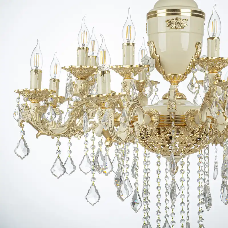 لوستر شانزده شعله چشمه نور کد S3704/8-GWT