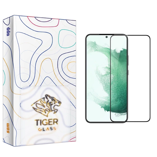 محافظ صفحه نمایش شیشه ای تایگر گلس مدل APL2 FLGL مناسب برای گوشی موبایل سامسونگ Galaxy S22