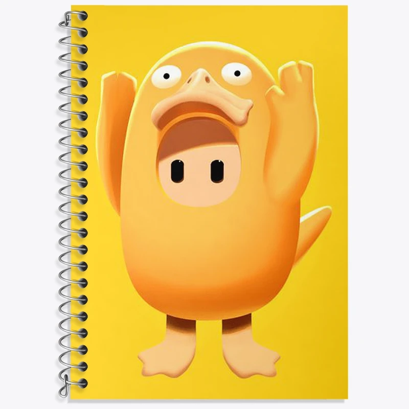 دفتر زبان 50 برگ خندالو مدل سه خط طرح بازی فال گایز (Fall Guys) کد 32806