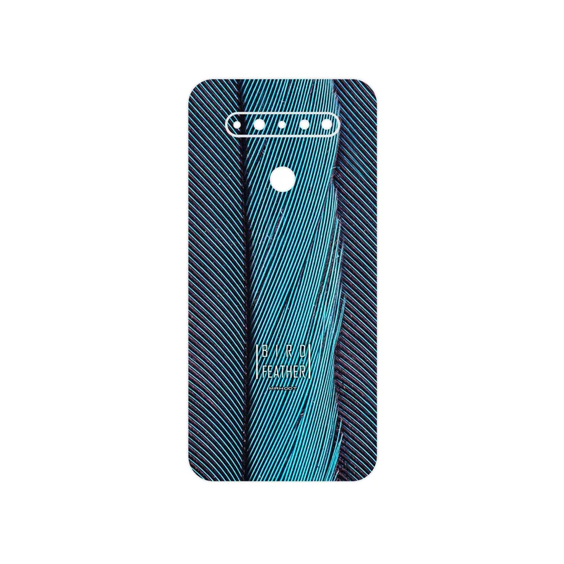 برچسب پوششی ماهوت مدل Turquoise feathers مناسب برای گوشی موبایل ال جی K51s