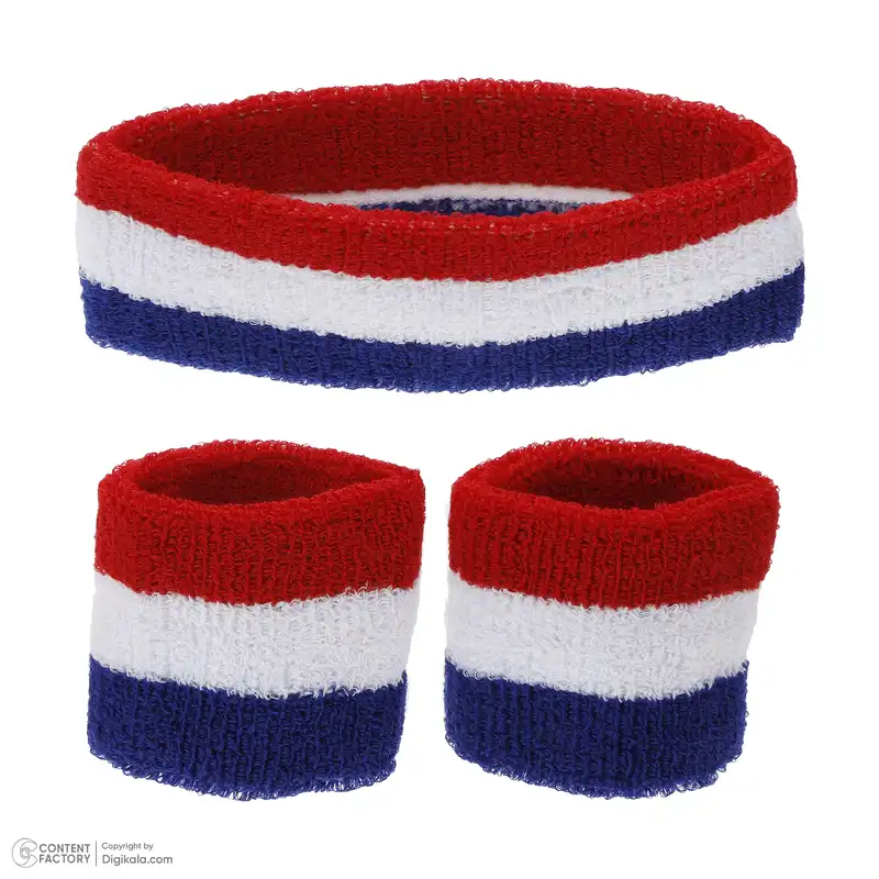 ست هدبند و مچ بند ورزشی مدل AZ-02 بسته 3 عددی