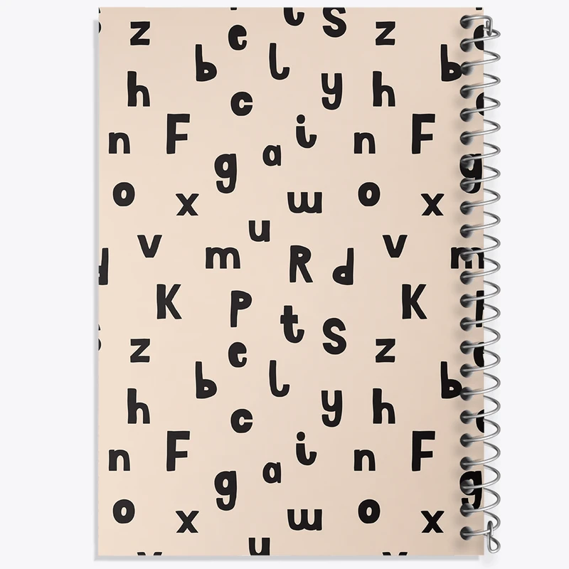 دفتر مشق 50 برگ خندالو طرح حروف انگلیسی کد N689