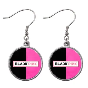 گوشواره دخترانه مدل گروه موسیقی Black Pink کد 400