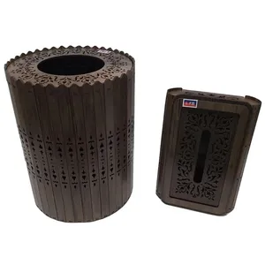  ست سطل و جای دستمال کاغذی طرح اسپیرال مدل SDE1