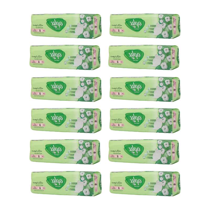 نوار بهداشتی مولپد مدل EXTRA-12 مجموعه 12 عددی نوار بهداشتی مولپد مدل EXTRA-12 مجموعه 12 عددی