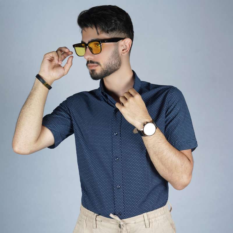 پیراهن آستین کوتاه مردانه یوکی مدل 2304S0225092