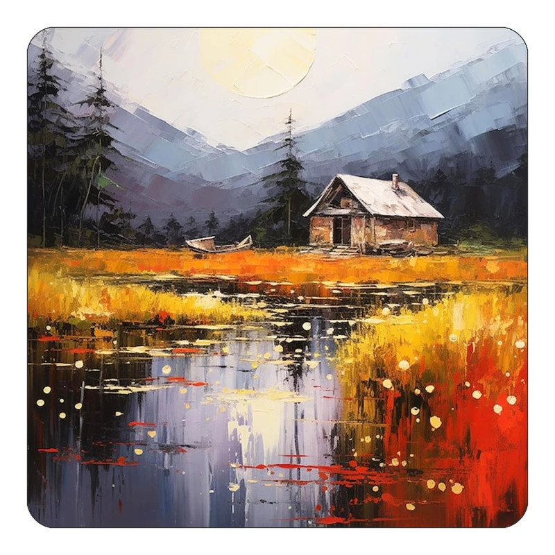 مگنت کاکتی طرح نقاشی رنگ روغن مدل mp70692