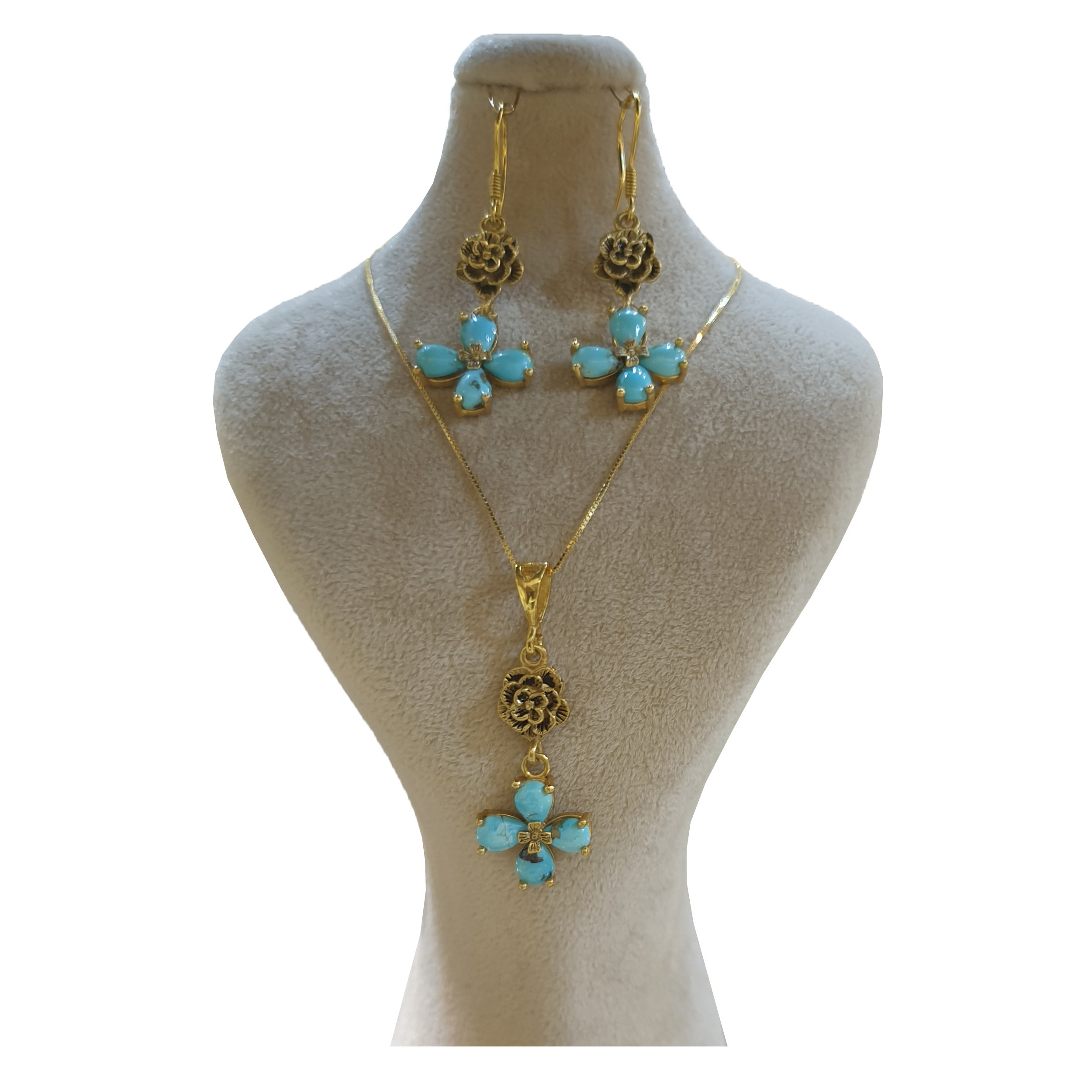 نیم ست نقره زنانه مدل 609015