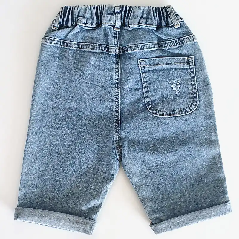 شلوارک جین پسرانه مدل مهرزاد کد sh1000