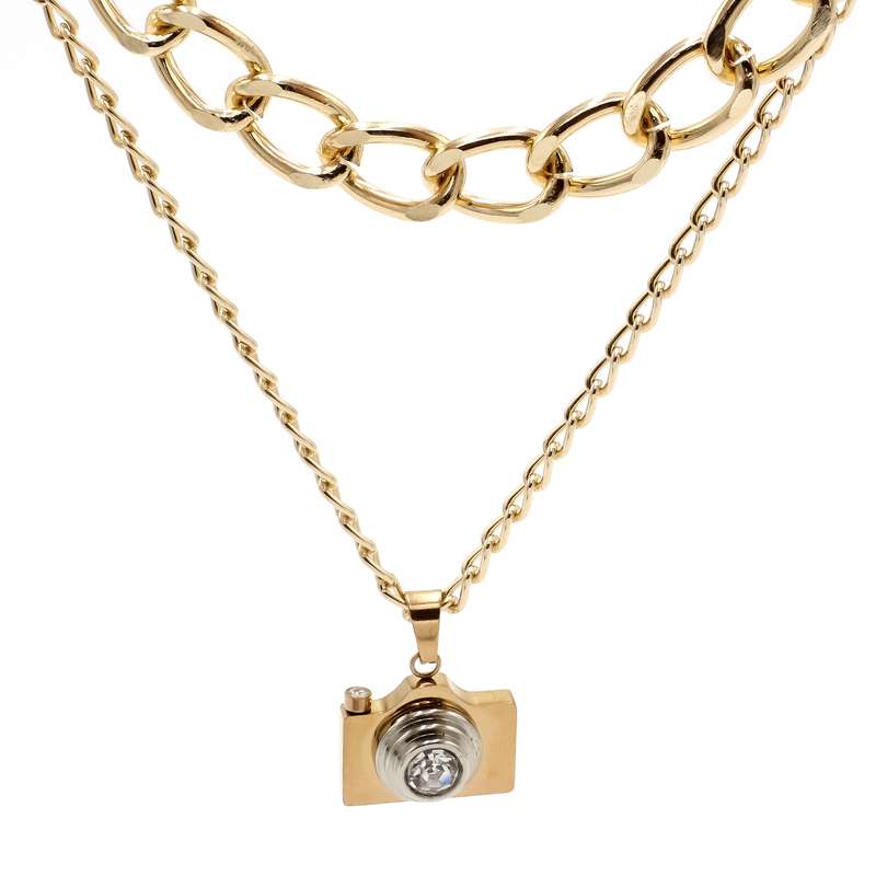 گردنبند دخترانه طرح دوربین