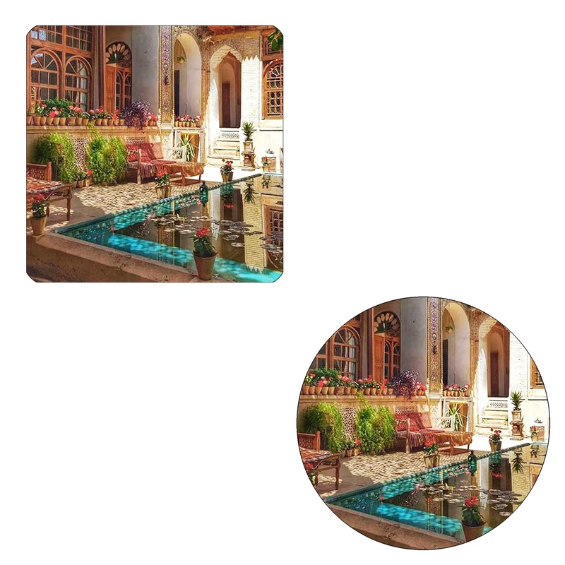 مگنت طرح خانه سنتی ایرانی کد wmg2229 به همراه زیر لیوانی