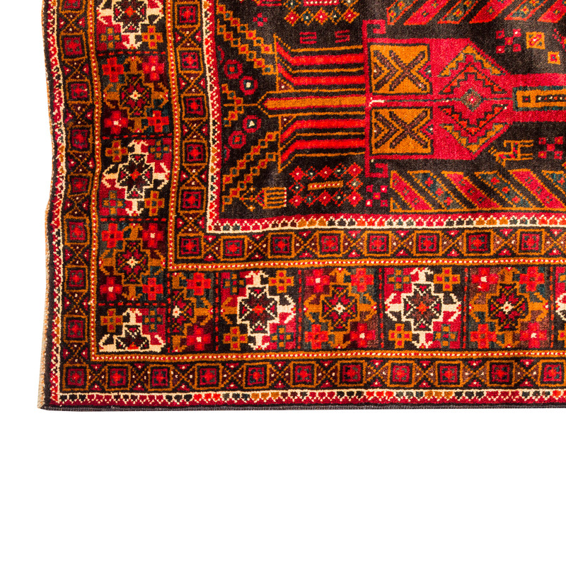 فرش دستبافت طول سه متری مدل  نقشه بلوچ  کد 23.1274