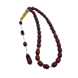 تسبیح نقره گالری ظهیرالدینی مدل کهربا ROS-72