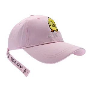 کلاه کپ بچگانه طرح SOCIDL DUCKS رنگ صورتی