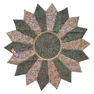 رومیزی ترمه کریز مدل گل آفتاب گردان کد sanG932