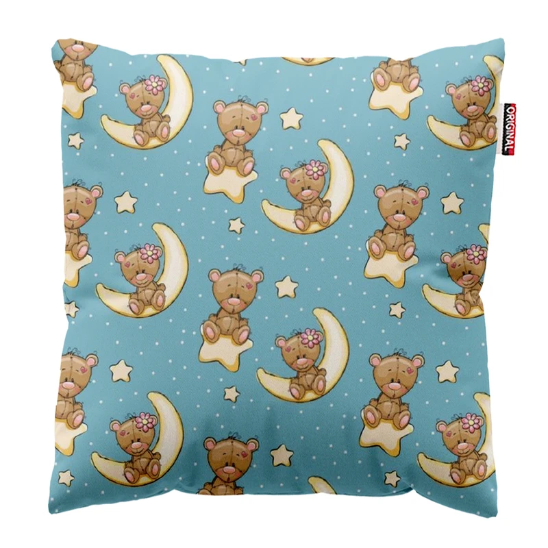 کوسن پاد آفرین طرح کارتونی بچگانه کد 4897 سایز 30*30 سانتی متر