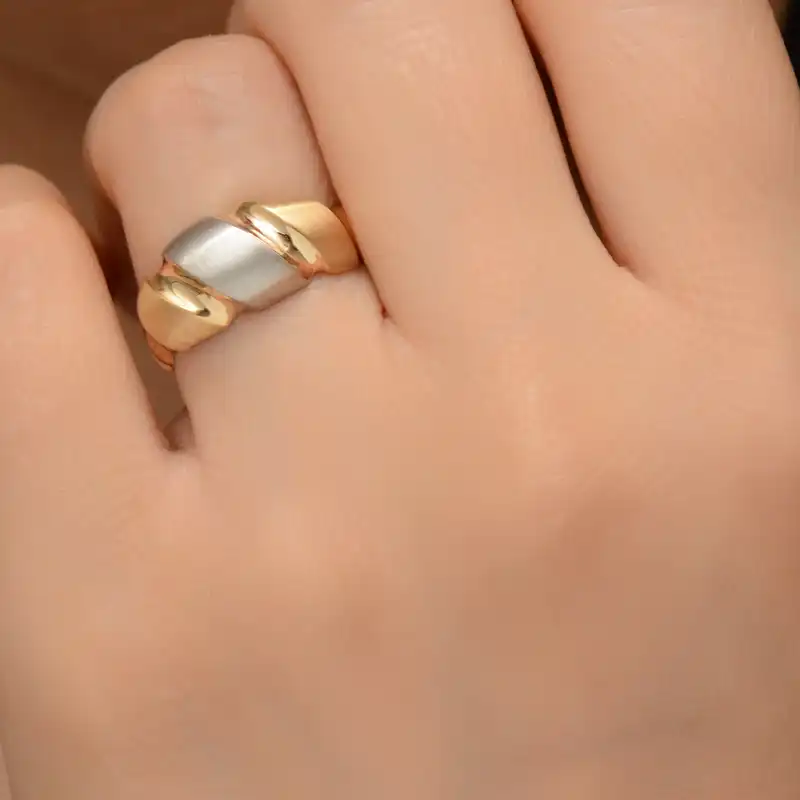 انگشتر طلا 18 عیار زنانه طلای مستجابی کد 670180