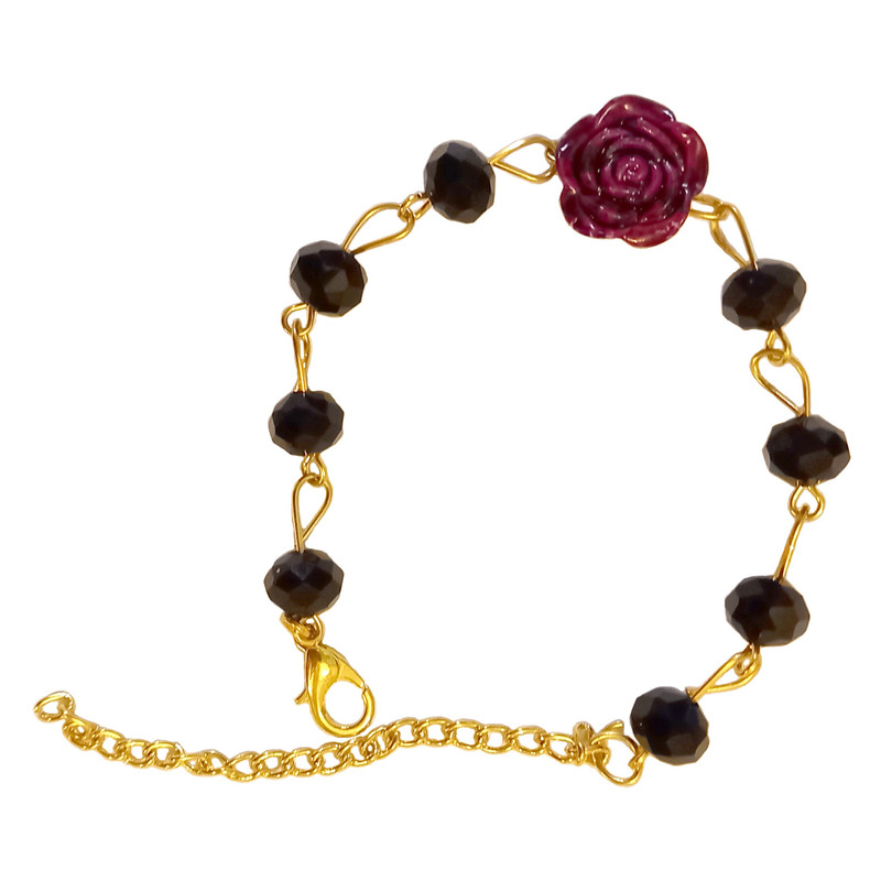 دستبند دخترانه مدل گل رز دستبند دخترانه مدل گل رز