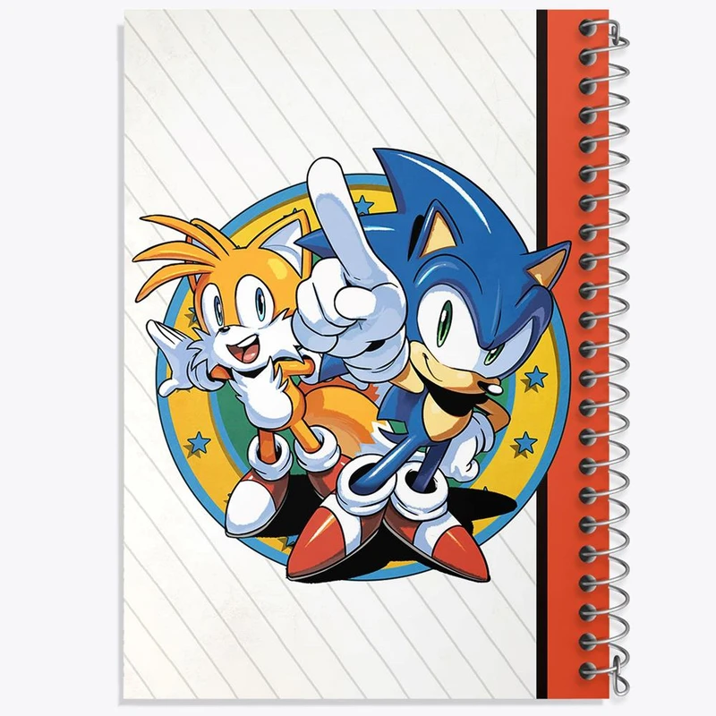 دفتر بولت ژورنال 50 برگ خندالو طرح سونیک کد 1040