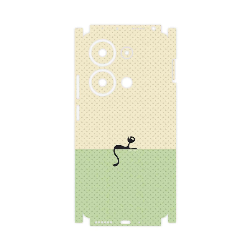 برچسب پوششی ماهوت مدل Minimal Internet Cat Icon-FullSkin مناسب برای گوشی موبایل شیائومی Redmi Note 13 Pro 4G