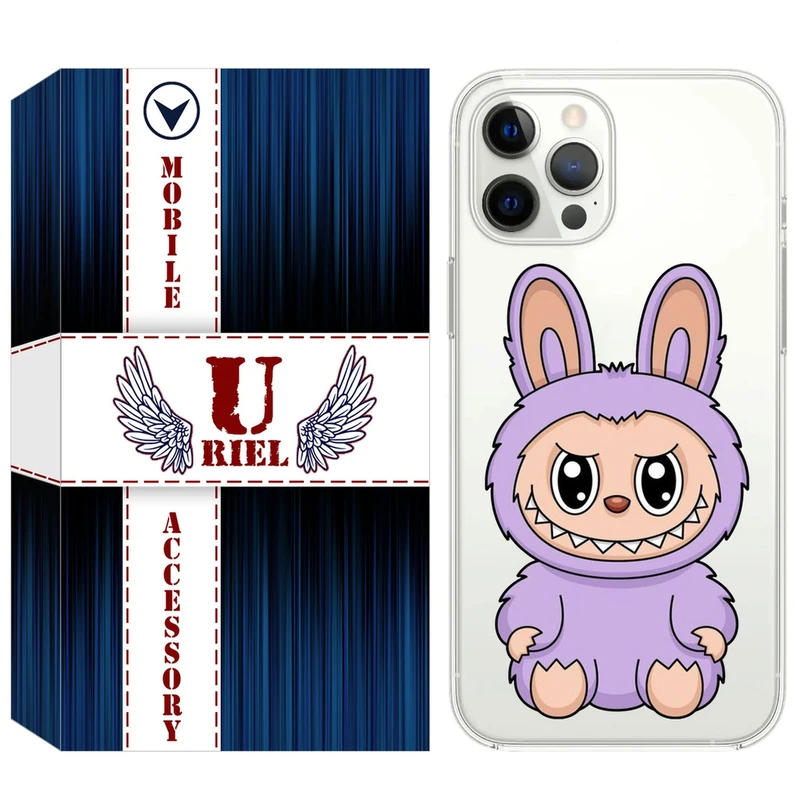 کاور یوریل قاب مدل Clear کد 130 طرح لبوبو مناسب برای گوشی موبایل اپل iPhone 13 Pro