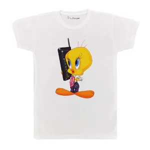 تی شرت بچگانه پرمانه طرح توییتی کد pmt.4349