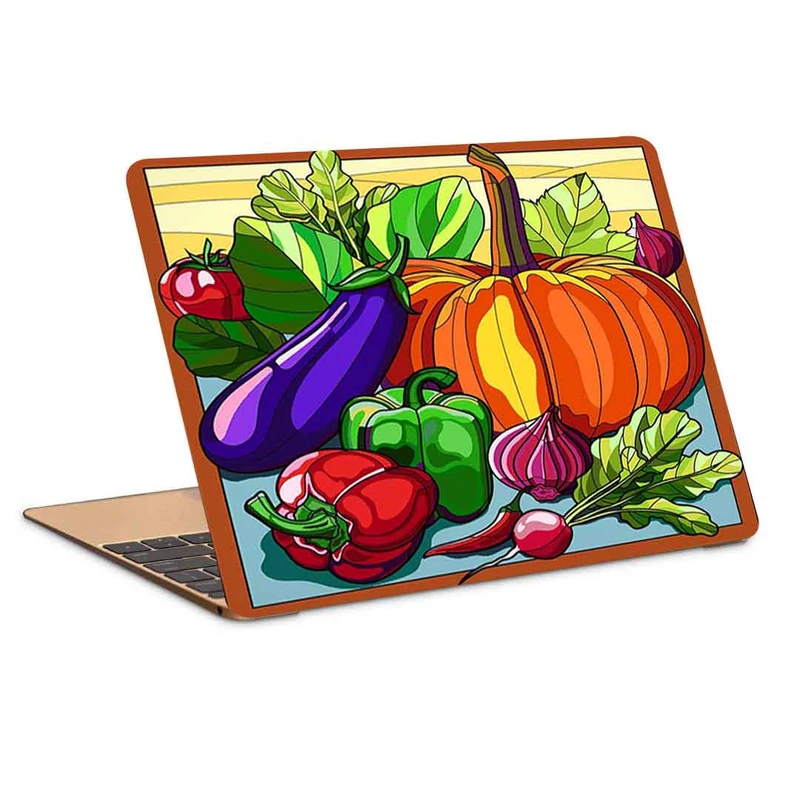 استیکر لپ تاپ طرح صیفی جات مدل P-249 مناسب برای لپ تاپ 15.6 اینچ 
