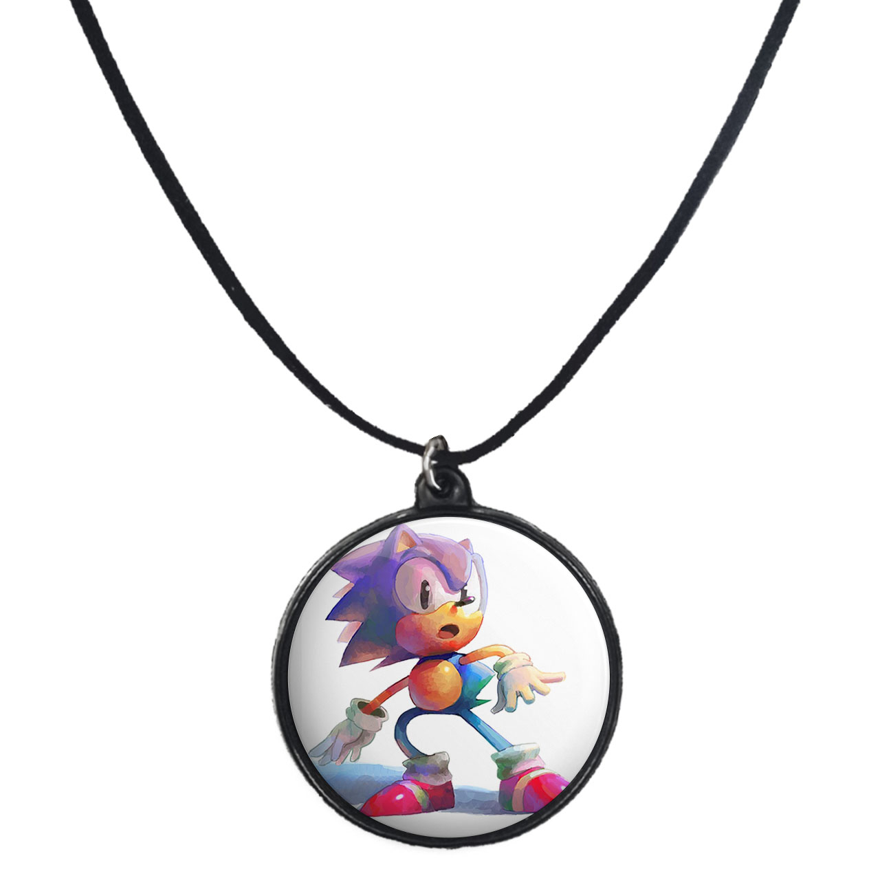 گردنبند پرمانه طرح سونیک کد pmb.14931 مدل دو طرفه