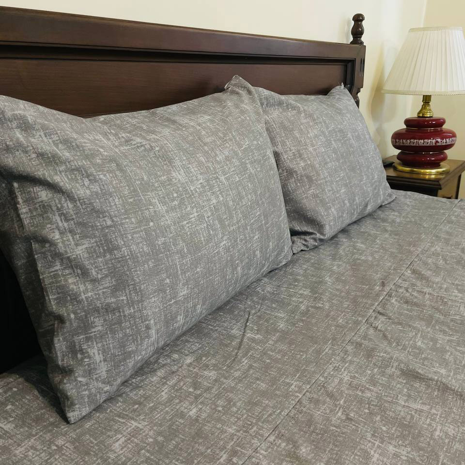 سرویس ملحفه مدل کشدار تخت طرح پتینه 2 نفره 3 تکه