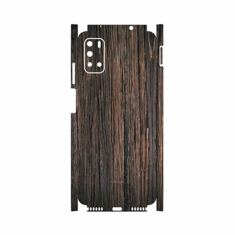 برچسب پوششی ماهوت مدل Burned-Wood-FullSkin مناسب برای گوشی موبایل جی پلاس Z10