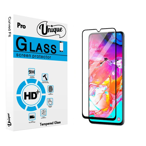 محافظ صفحه نمایش سرامیکی يونيک مدل +Clear مناسب برای گوشی موبایل سامسونگ Galaxy A70